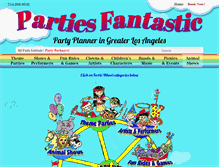 Tablet Screenshot of partiesfantastic.com